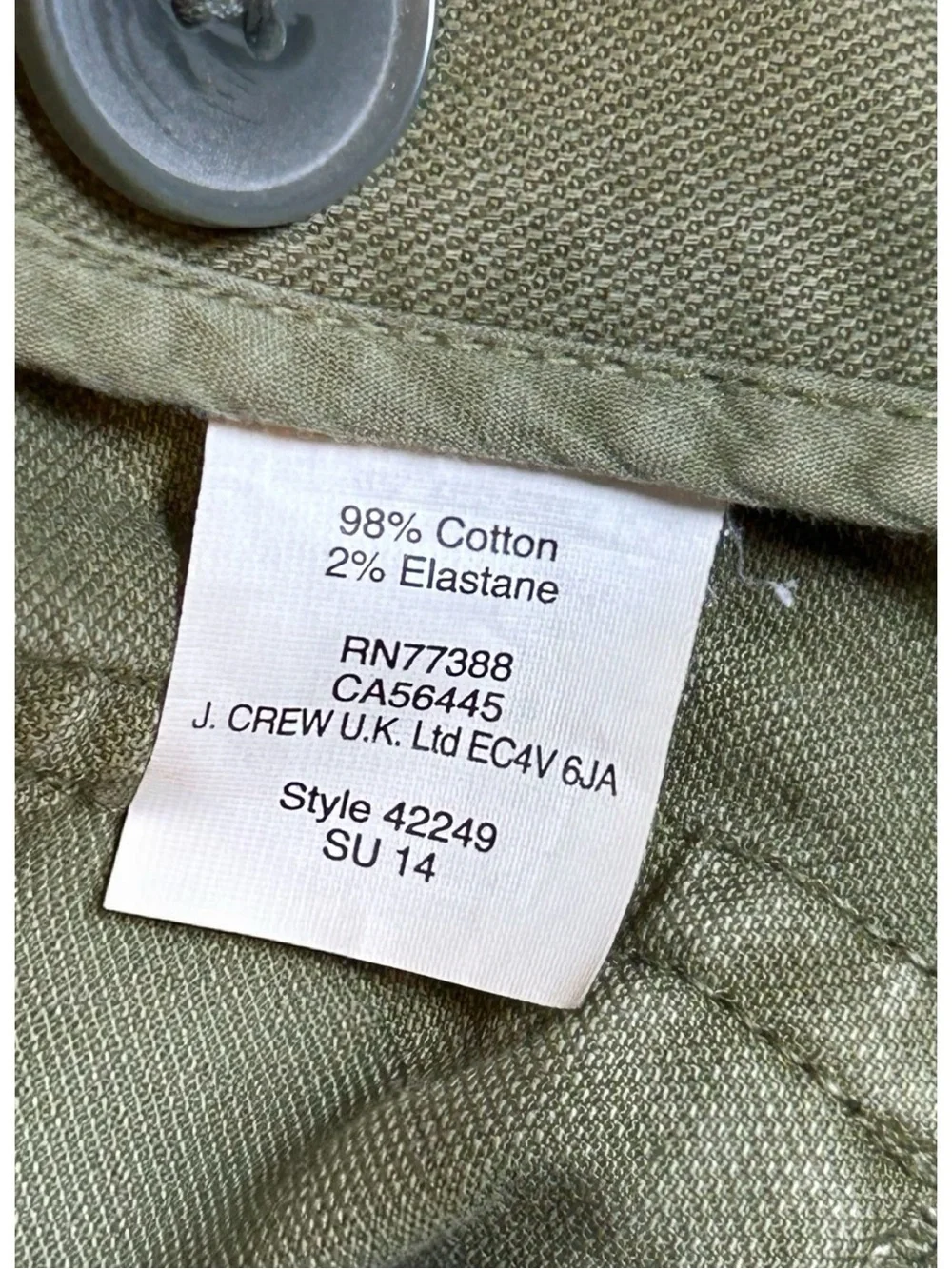 Madewell Outbound Utility Jacket Olive Army Green Military Field Jacket
